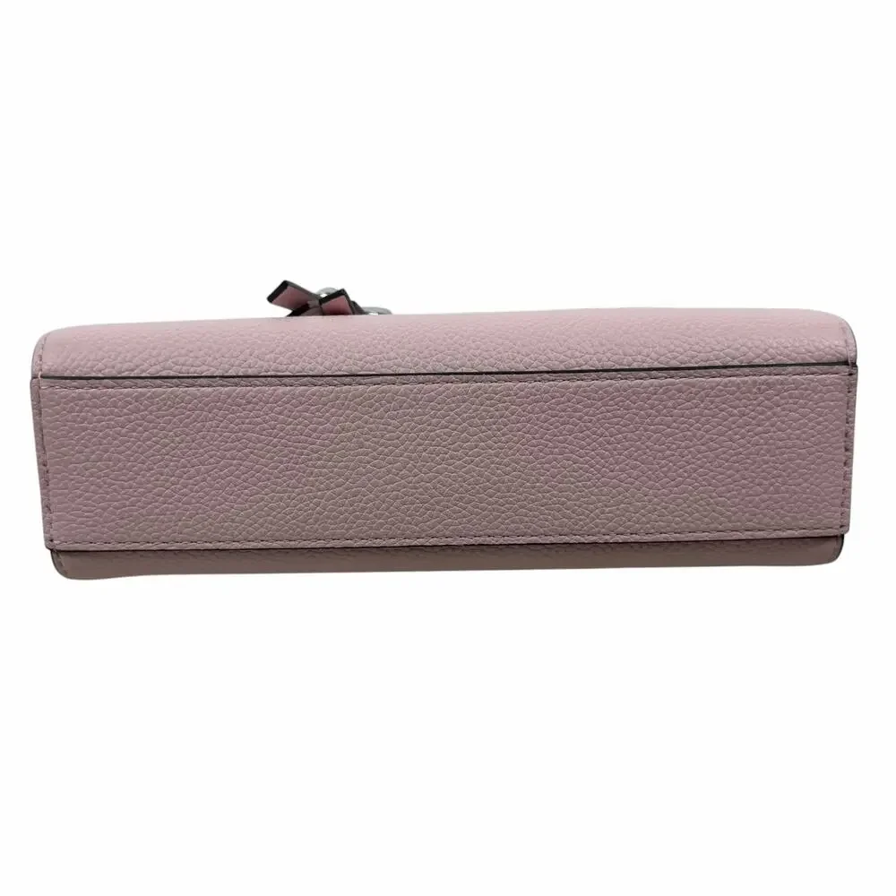 Tory Burch Slim Romy Top Handle Bag Leather Crossbody Bag Rose Pink